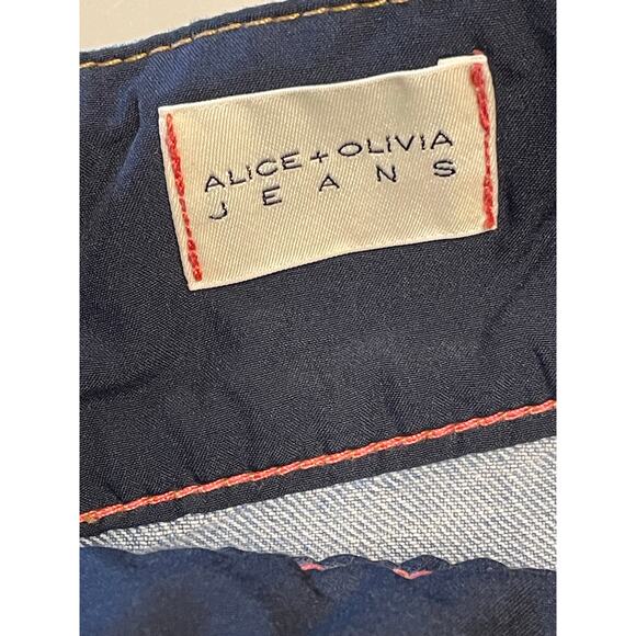 Alice + Olivia Short Noah Denim Pleated Skort size 28 - Picture 6 of 11